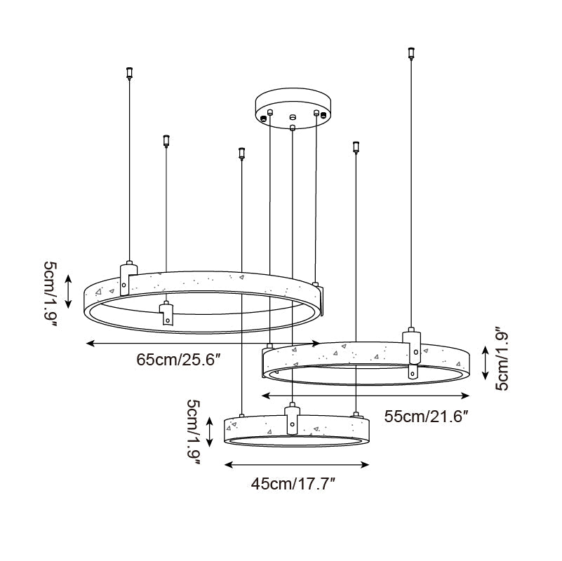 Ecolaze Natural Stone Pendant Light
