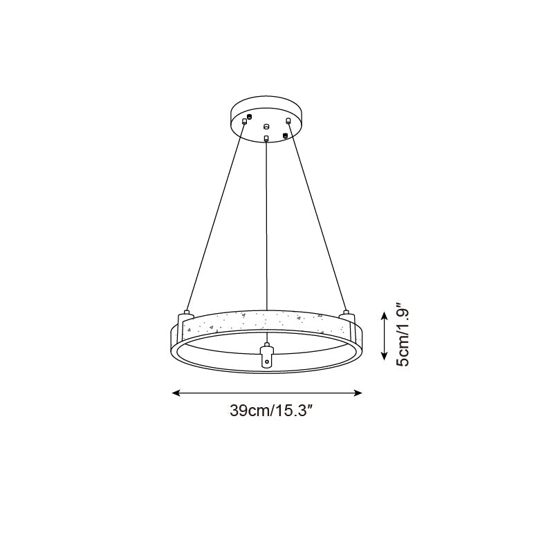 Ecolaze Natural Stone Pendant Light