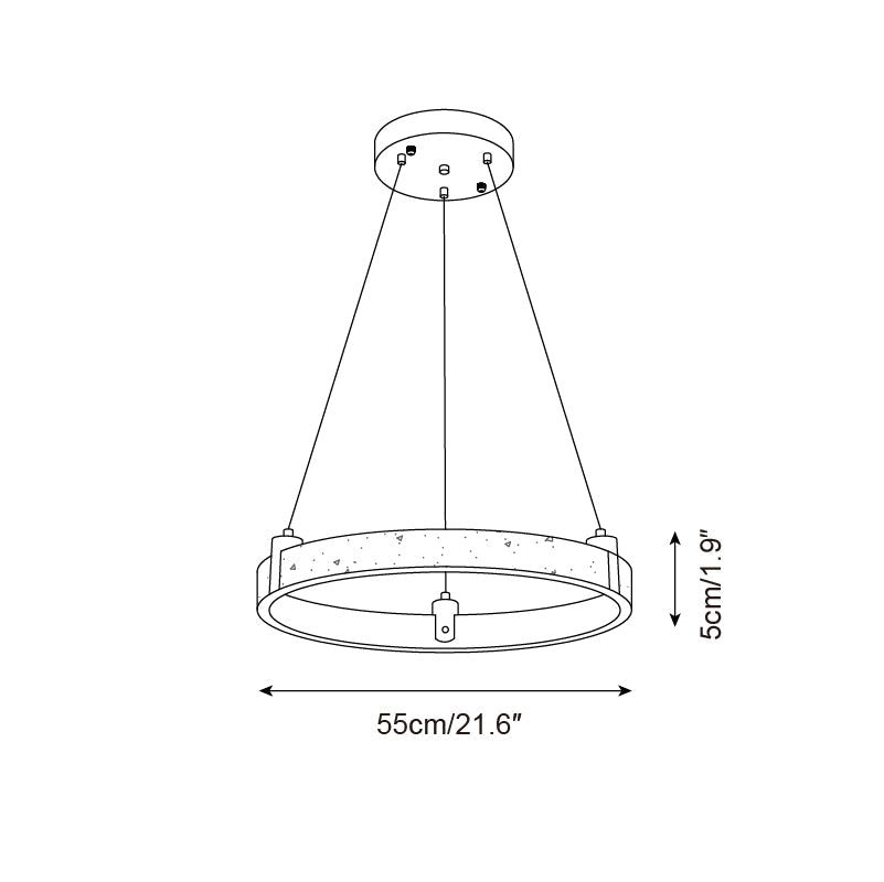 Ecolaze Natural Stone Pendant Light