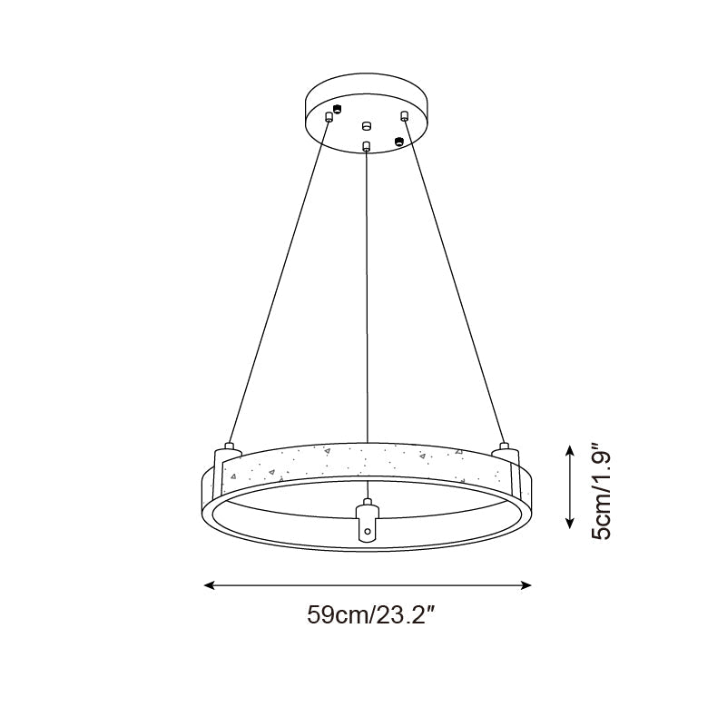 Ecolaze Natural Stone Pendant Light