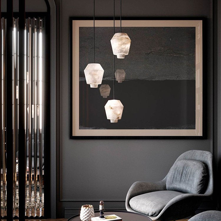 Velia Alabaster Pendant Light