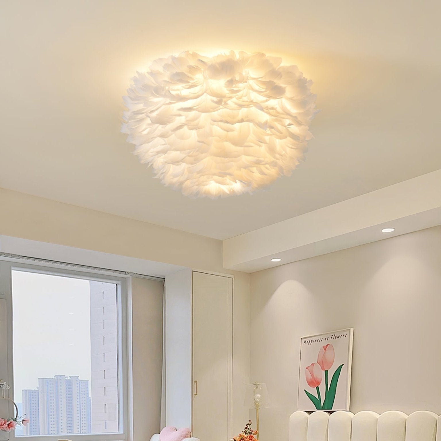 Feather Design Ceiling Light