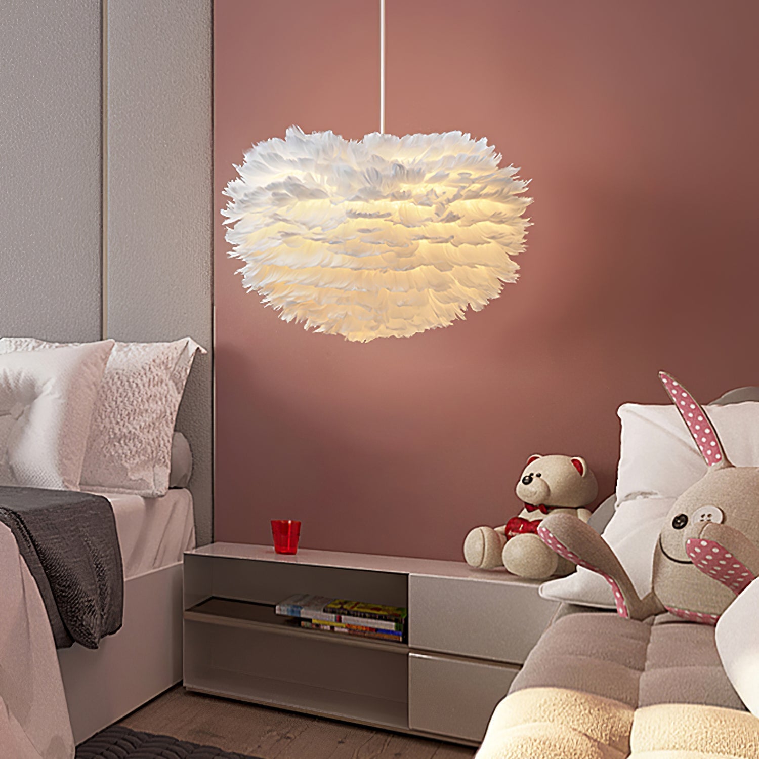 Lumara Feather Pendant Light