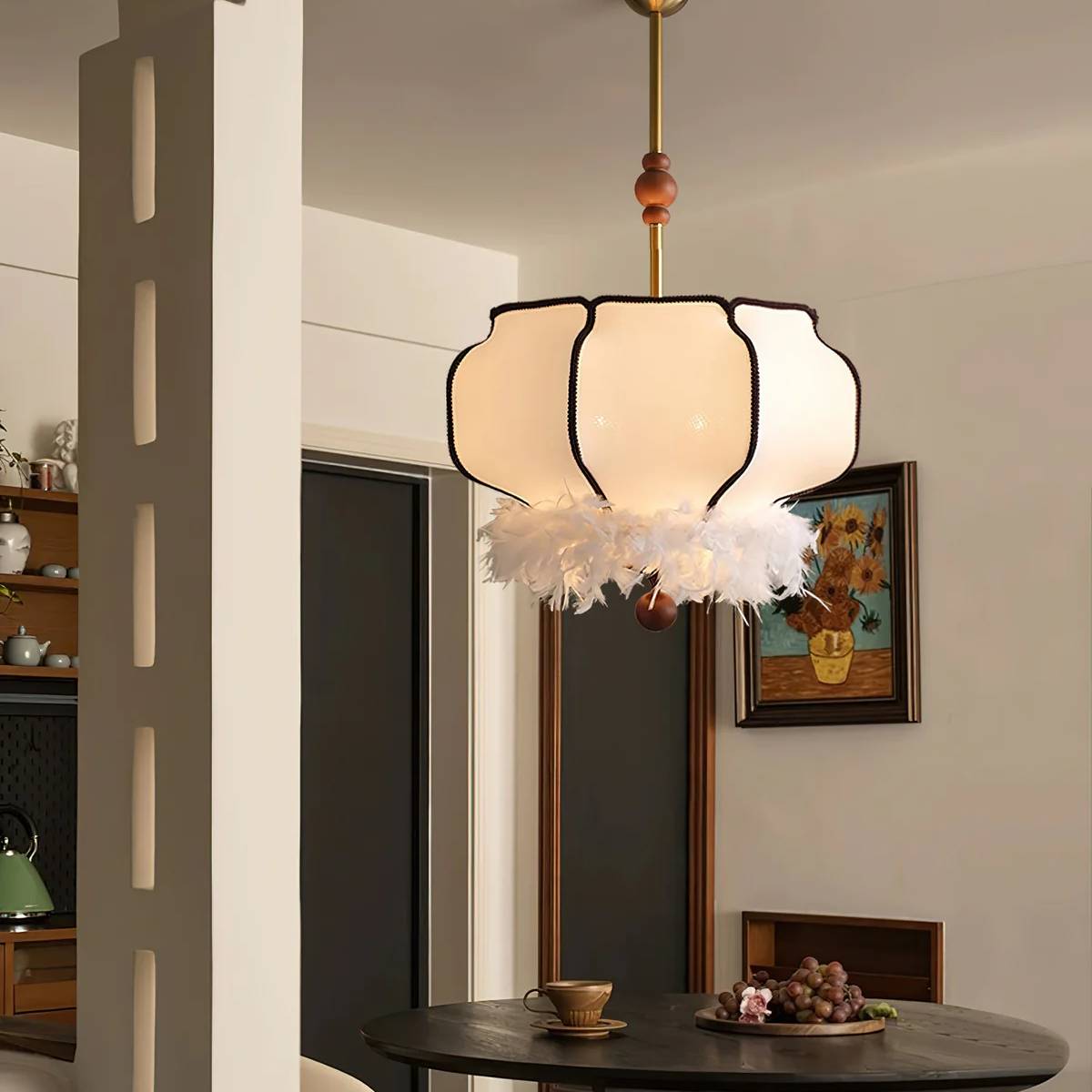 Tyvenna Feather Accent Pendant Light