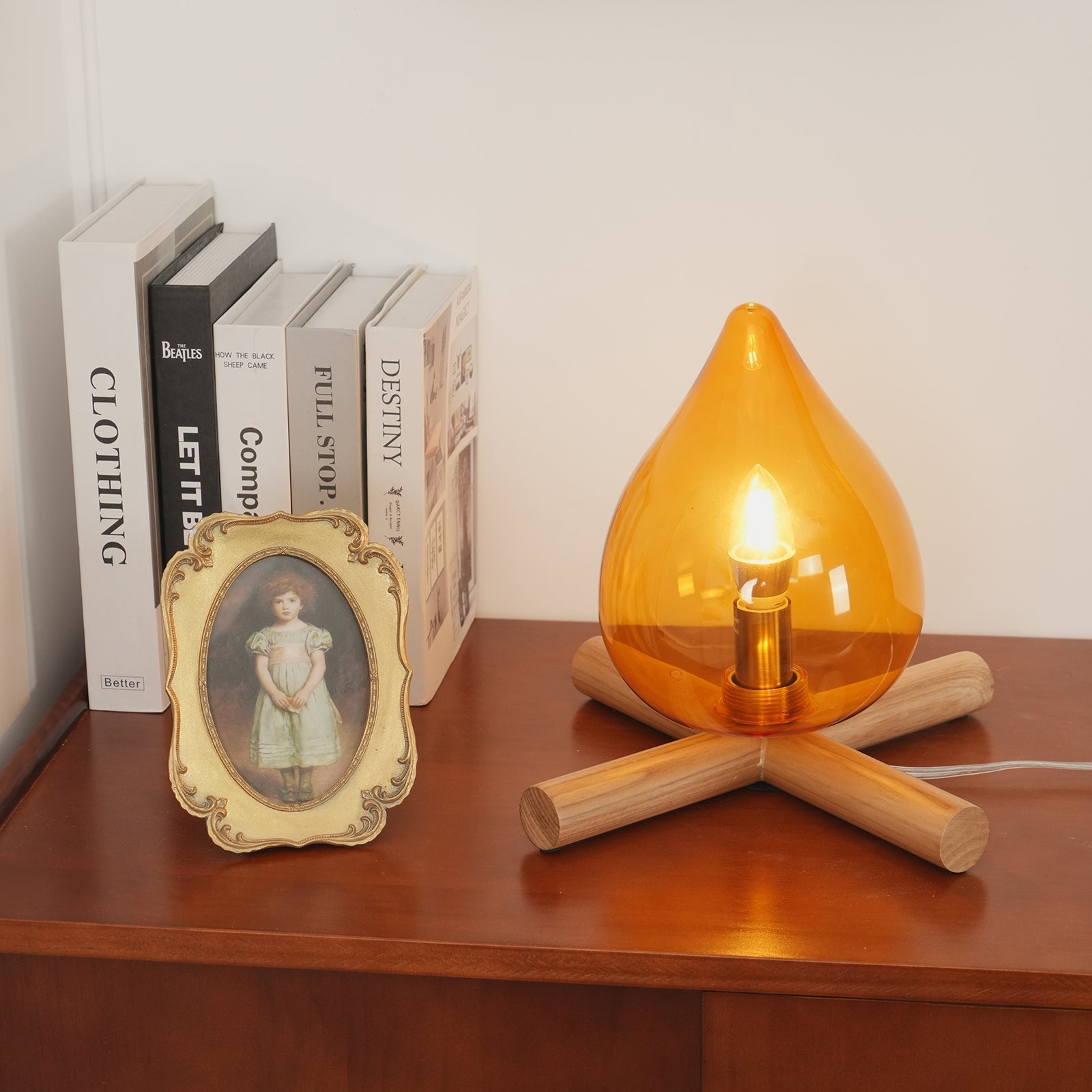 Houtvuurtje Table Lamp