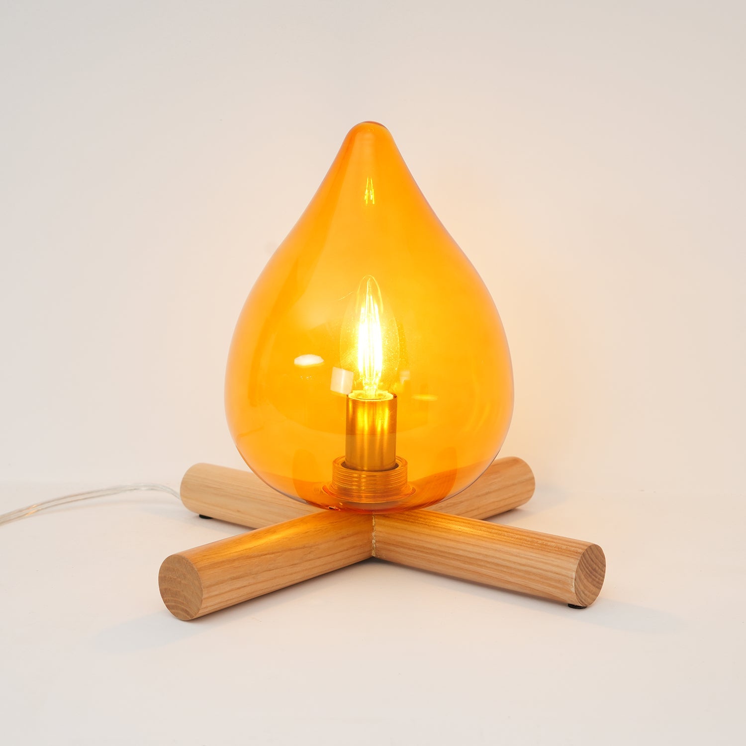 Houtvuurtje Table Lamp