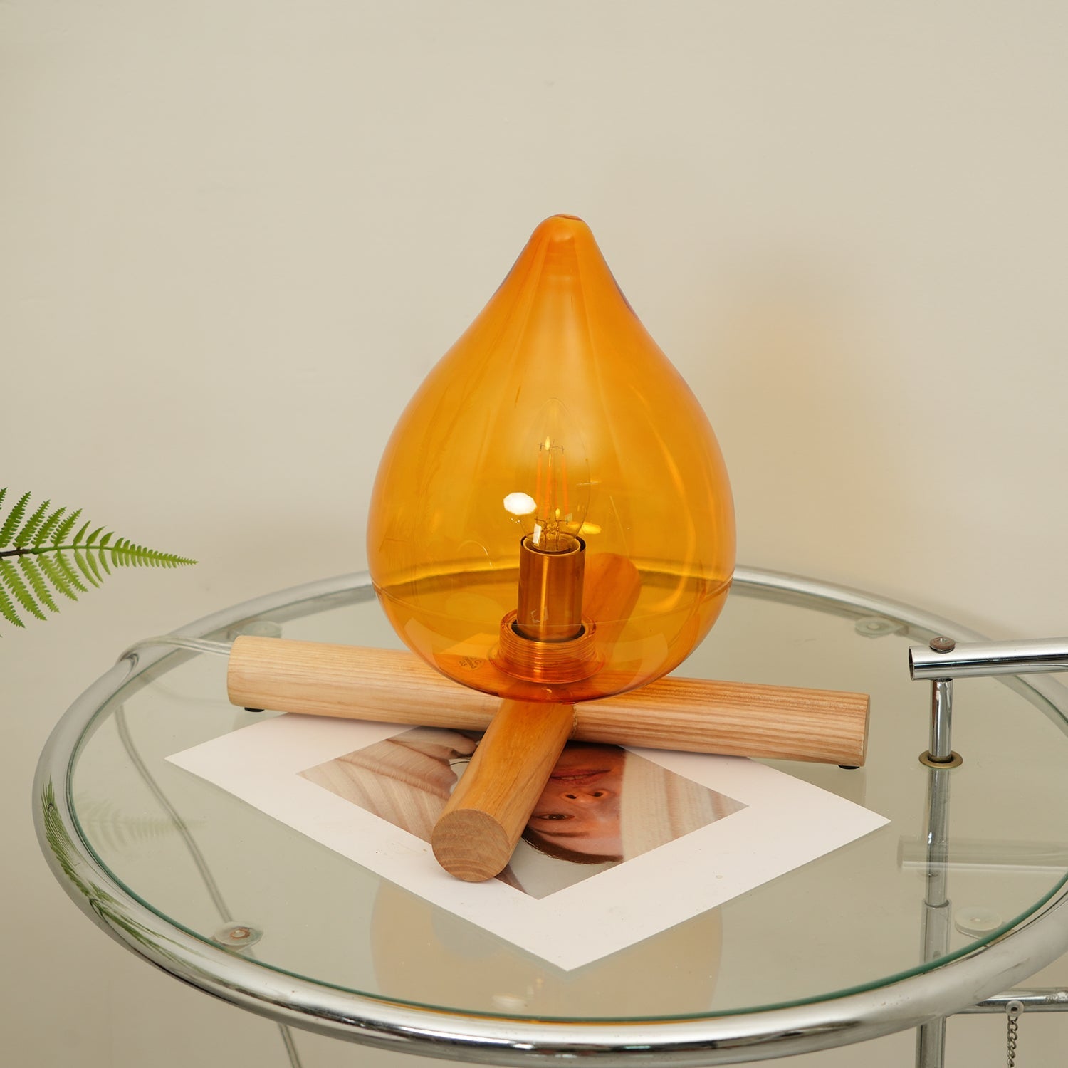 Houtvuurtje Table Lamp