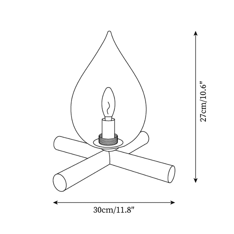 Houtvuurtje Table Lamp