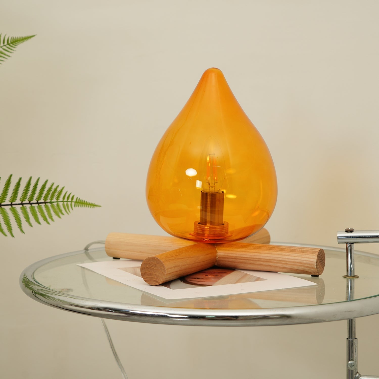 Houtvuurtje Table Lamp