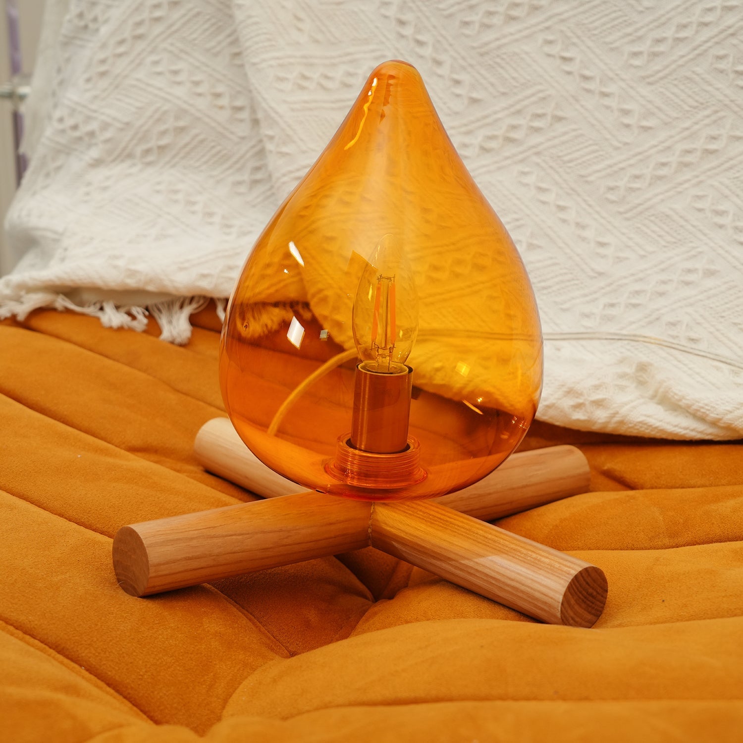 Houtvuurtje Table Lamp