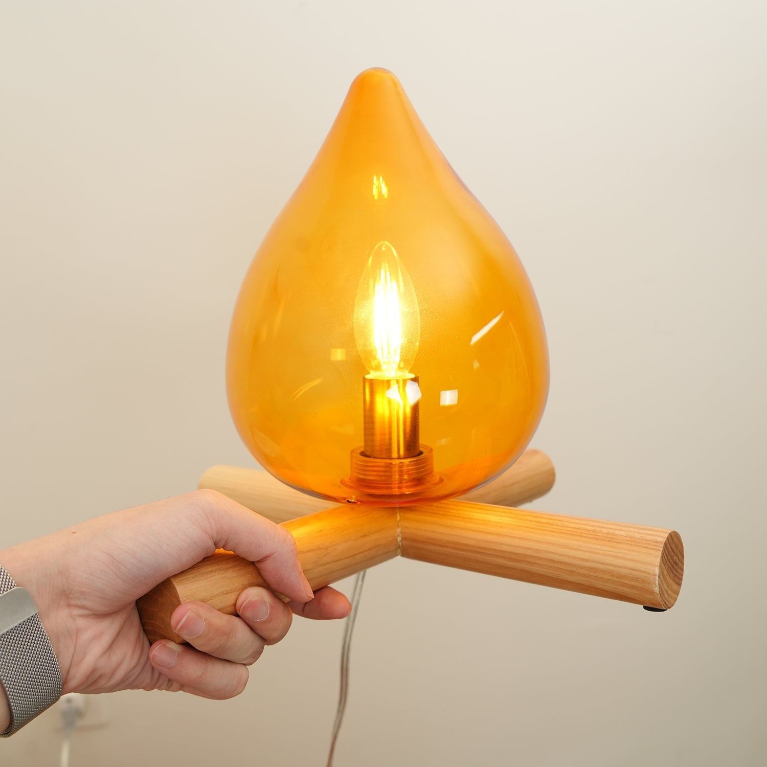 Houtvuurtje Table Lamp