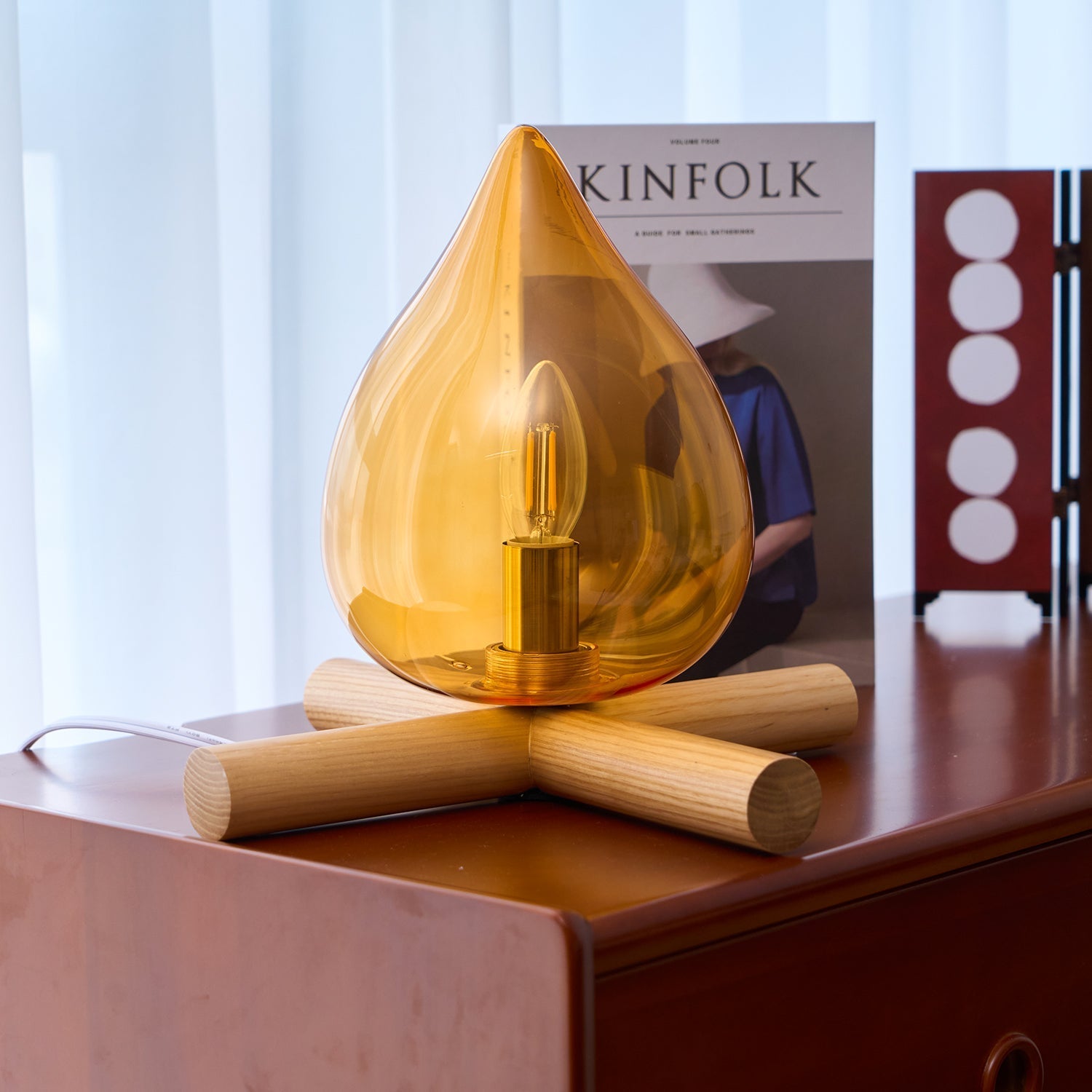 Houtvuurtje Table Lamp