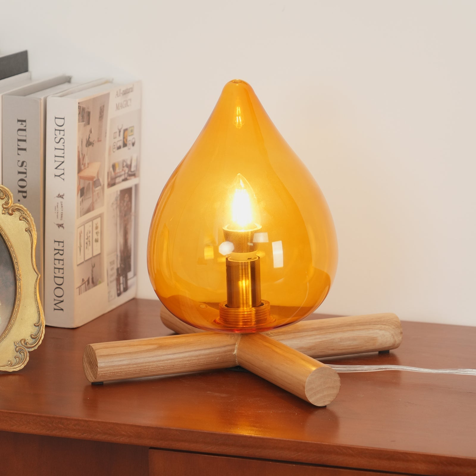Houtvuurtje Table Lamp