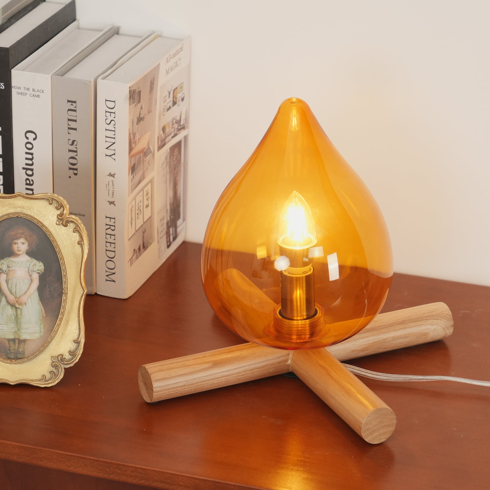 Houtvuurtje Table Lamp
