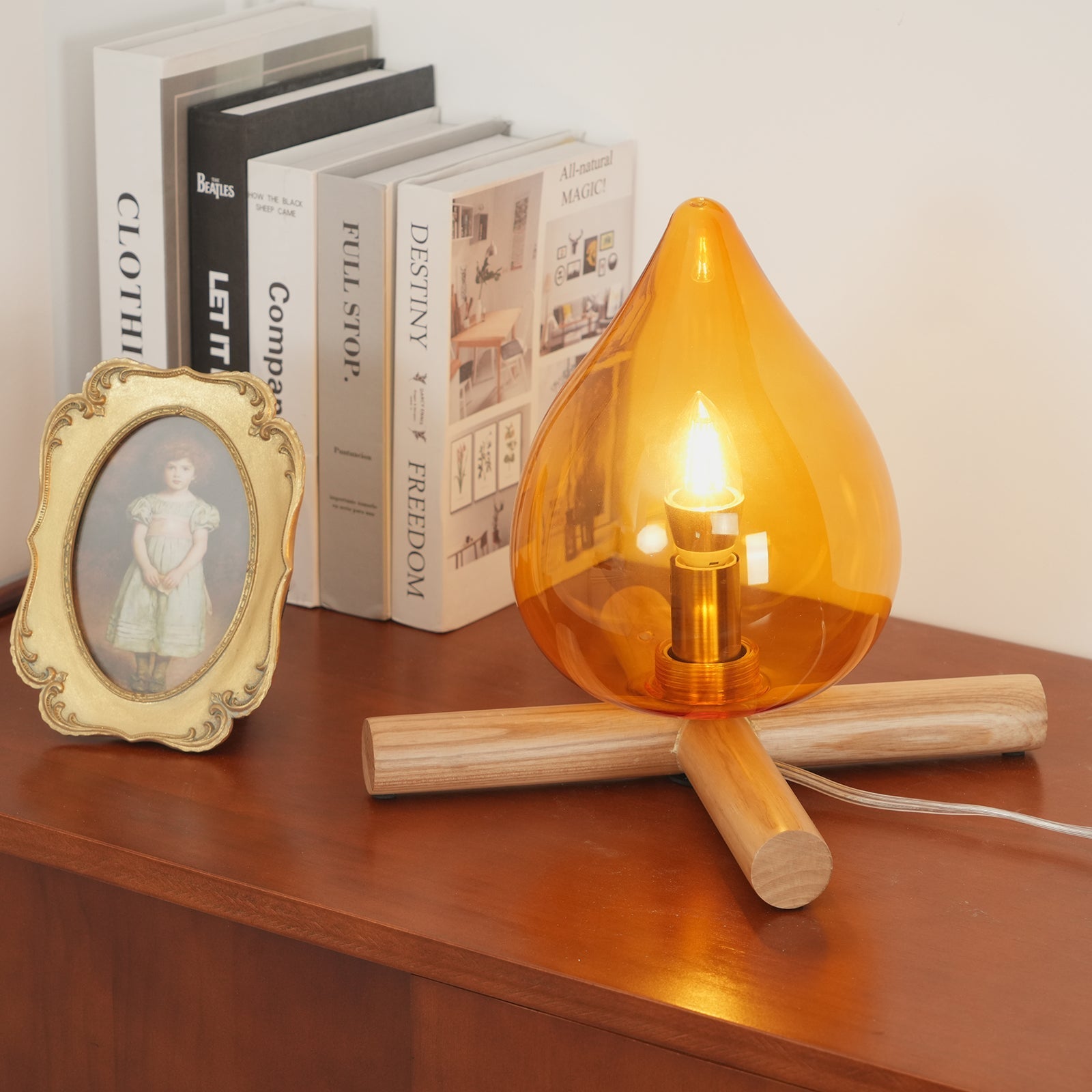 Houtvuurtje Table Lamp
