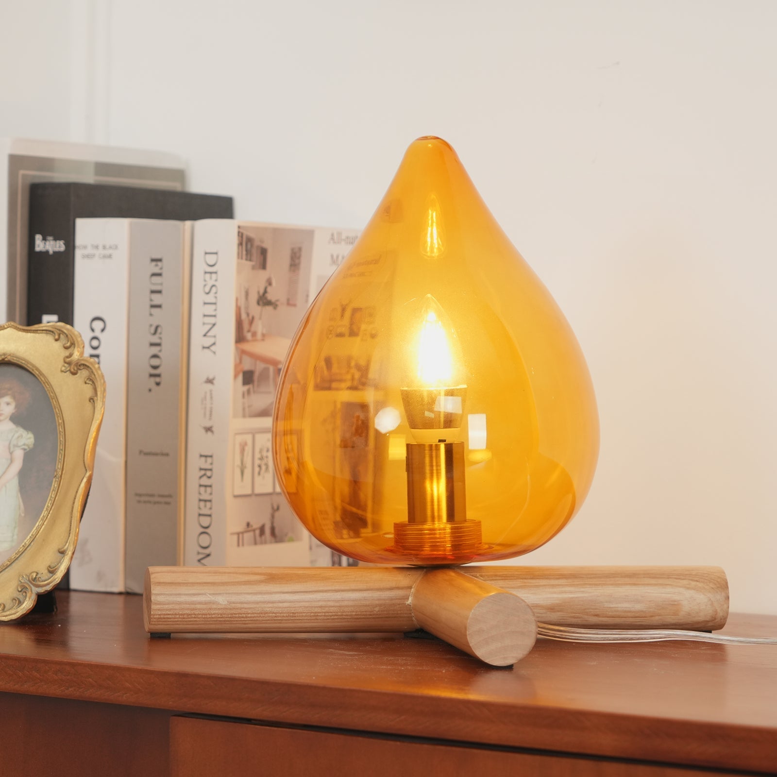 Houtvuurtje Table Lamp