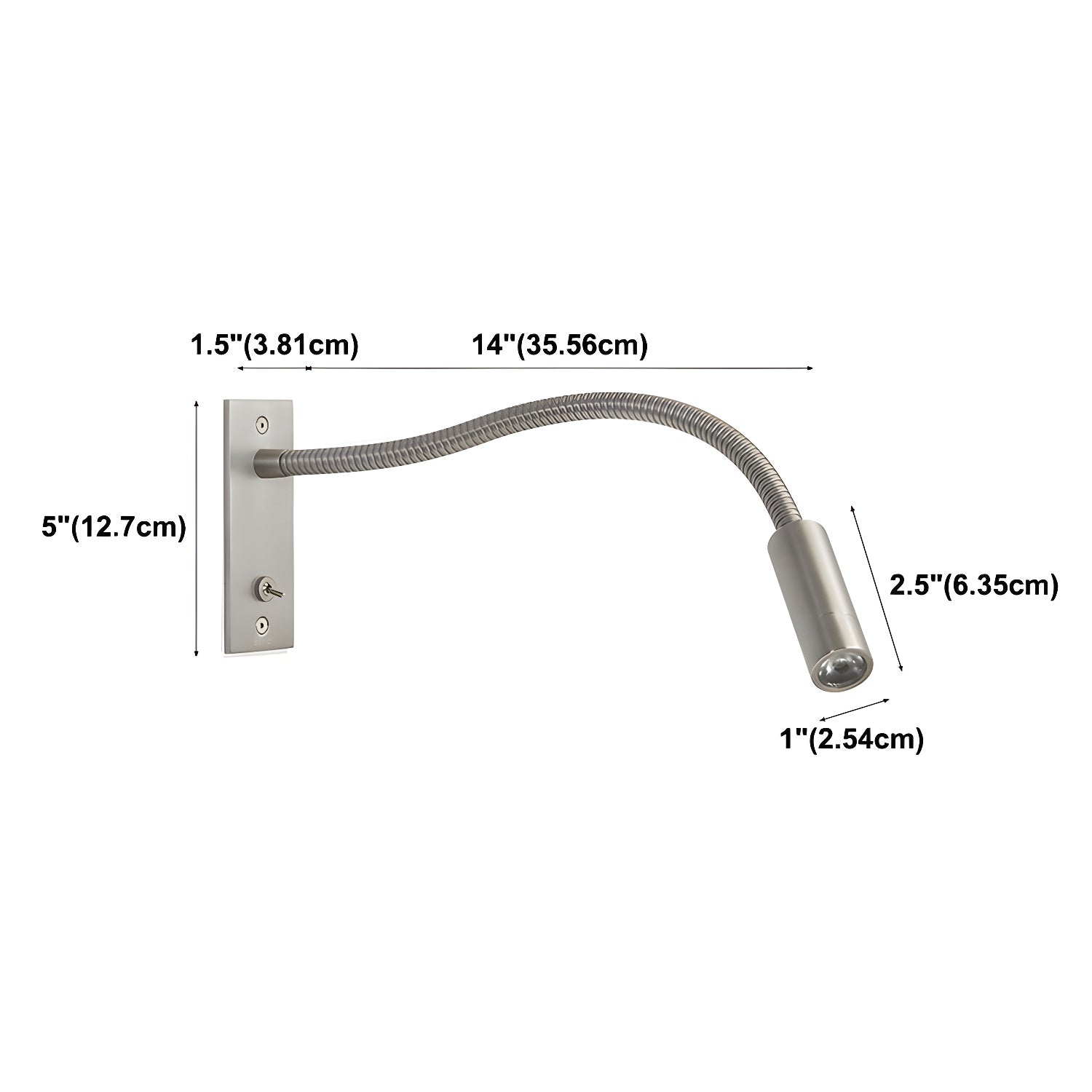 Elezor Flexible Gooseneck Wall Light