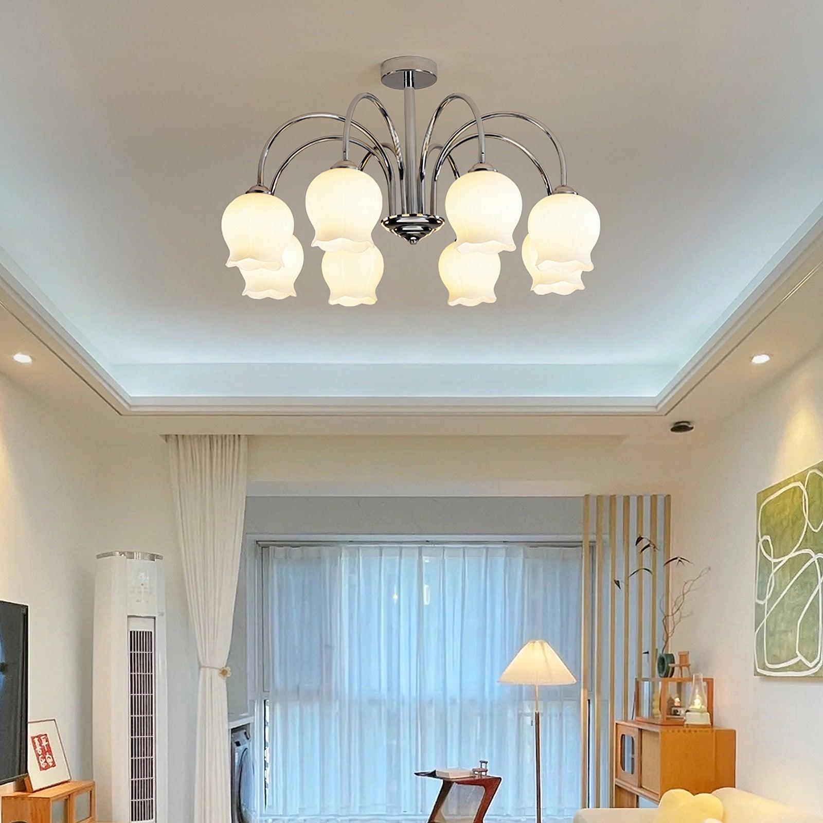 Foralle Tulip Ceiling Light With Tulip-Shaped Shades