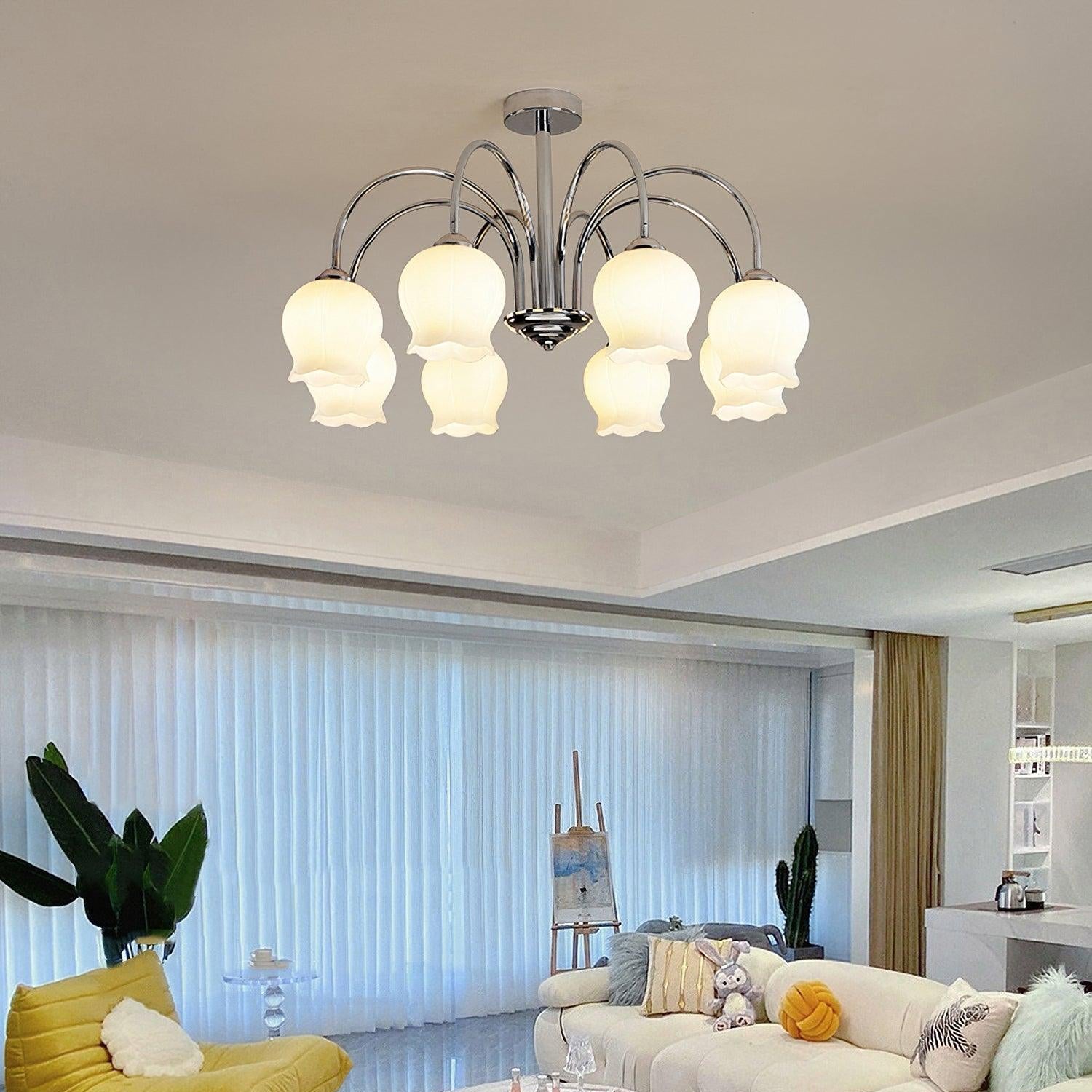 Foralle Tulip Ceiling Light With Tulip-Shaped Shades