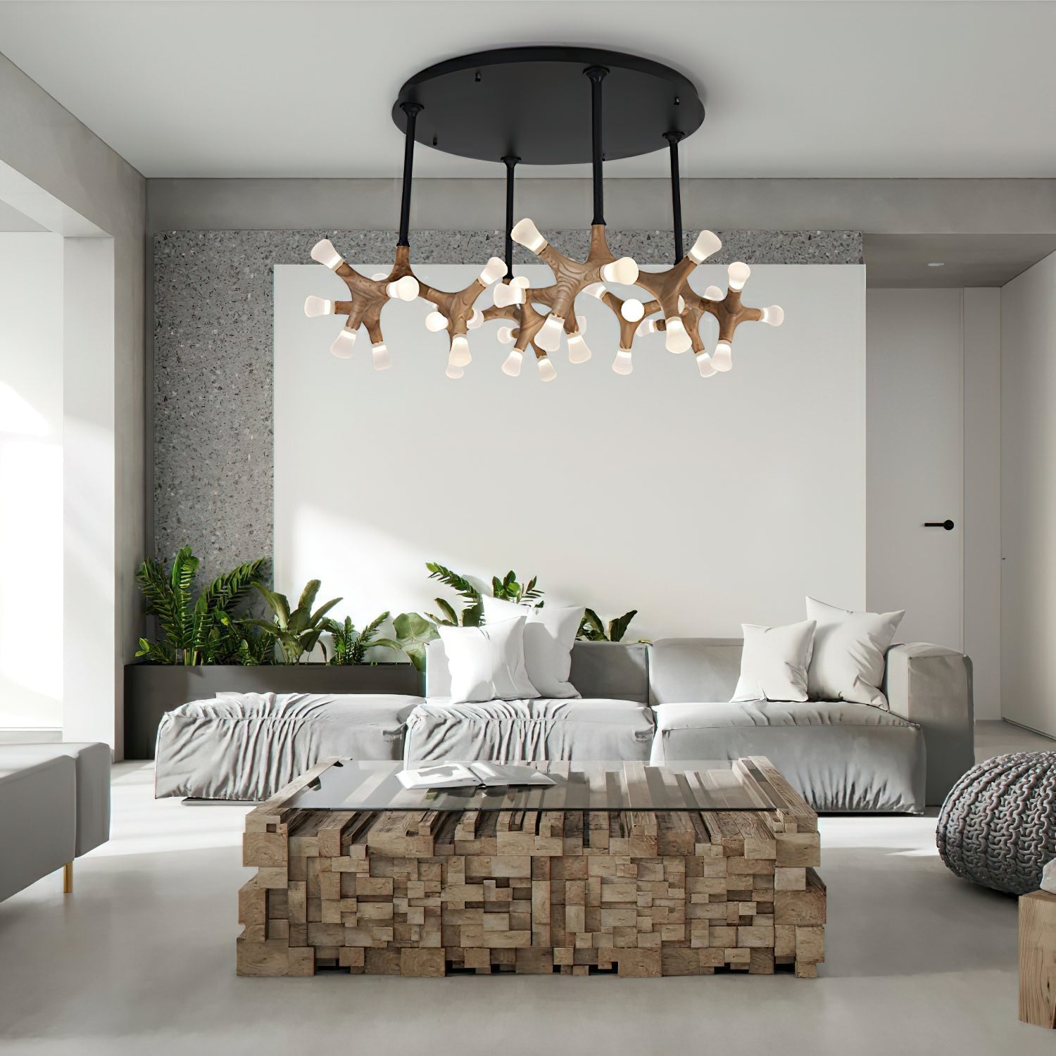 Bonewood Pendant Light