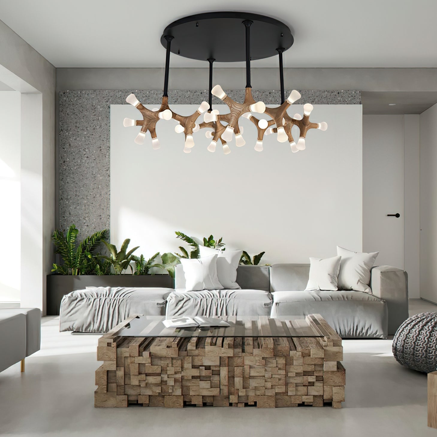Bonewood Pendant Light