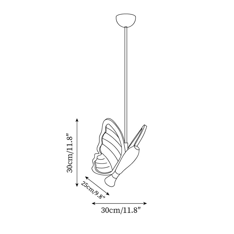 Misty Butterfly Pendant Light