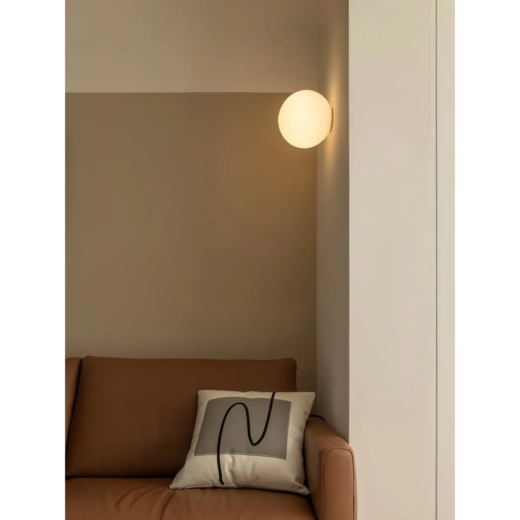 Glass Mini Globe Wall Light