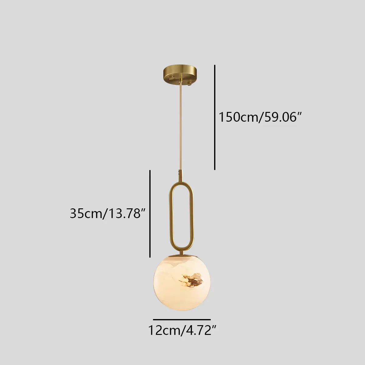 Zazelo Alabaster Pendant Light