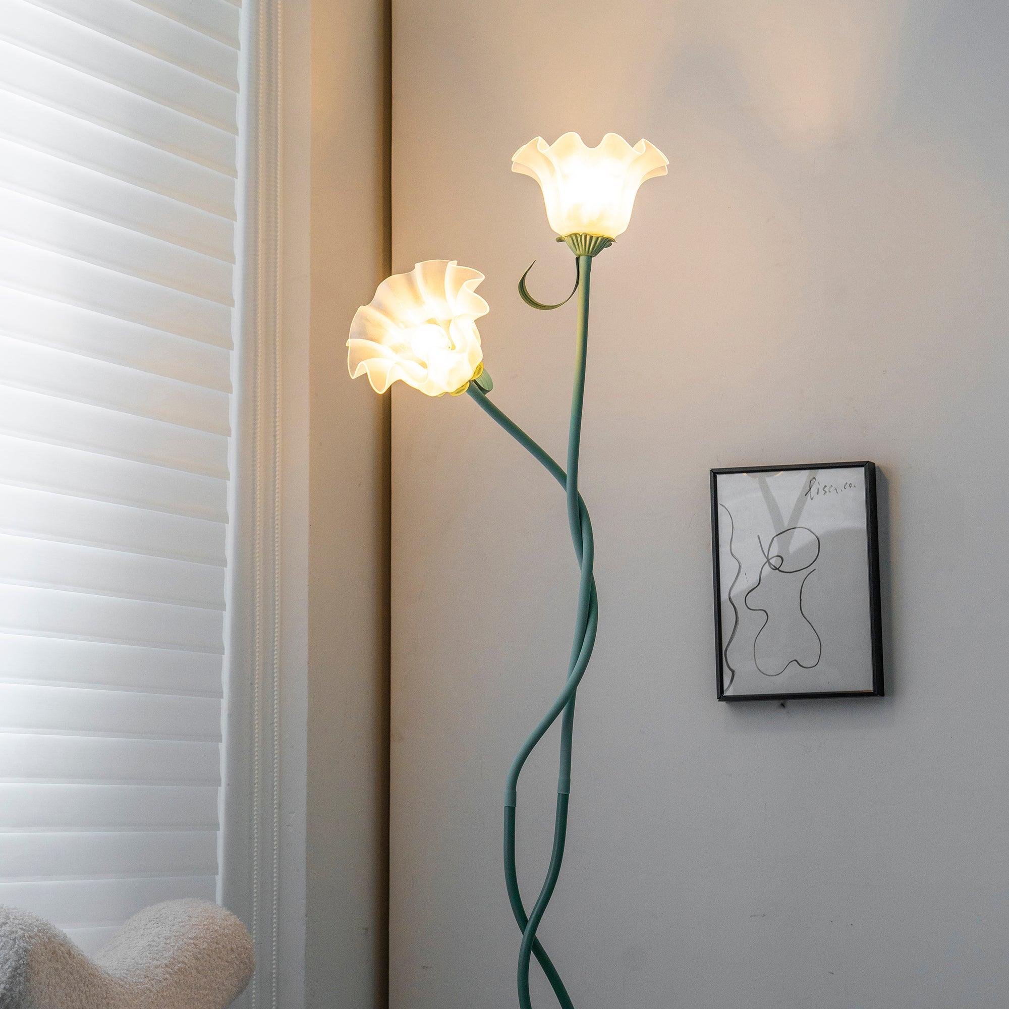 Wrenayo Floral Floor Lamp