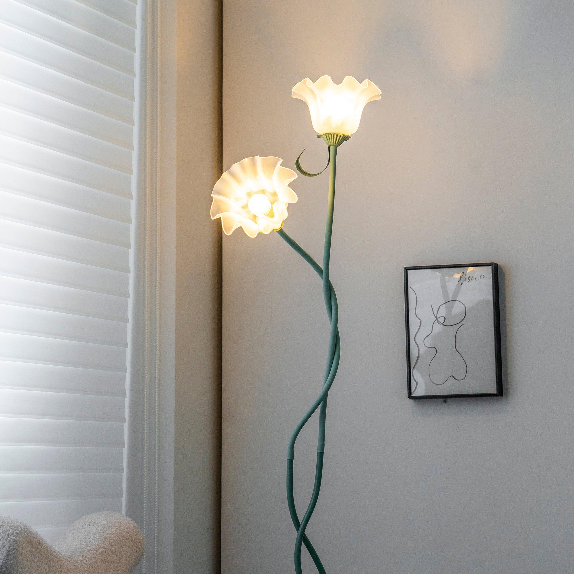 Wrenayo Floral Floor Lamp