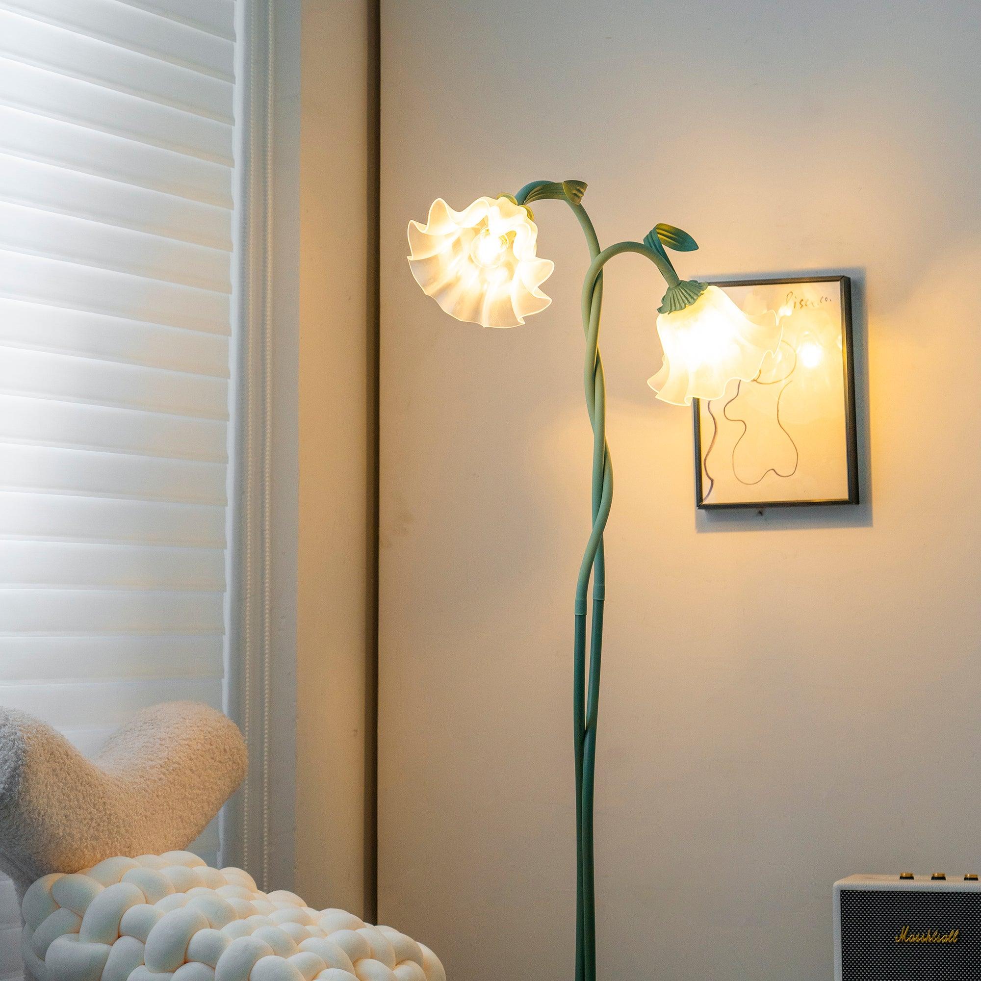 Wrenayo Floral Floor Lamp