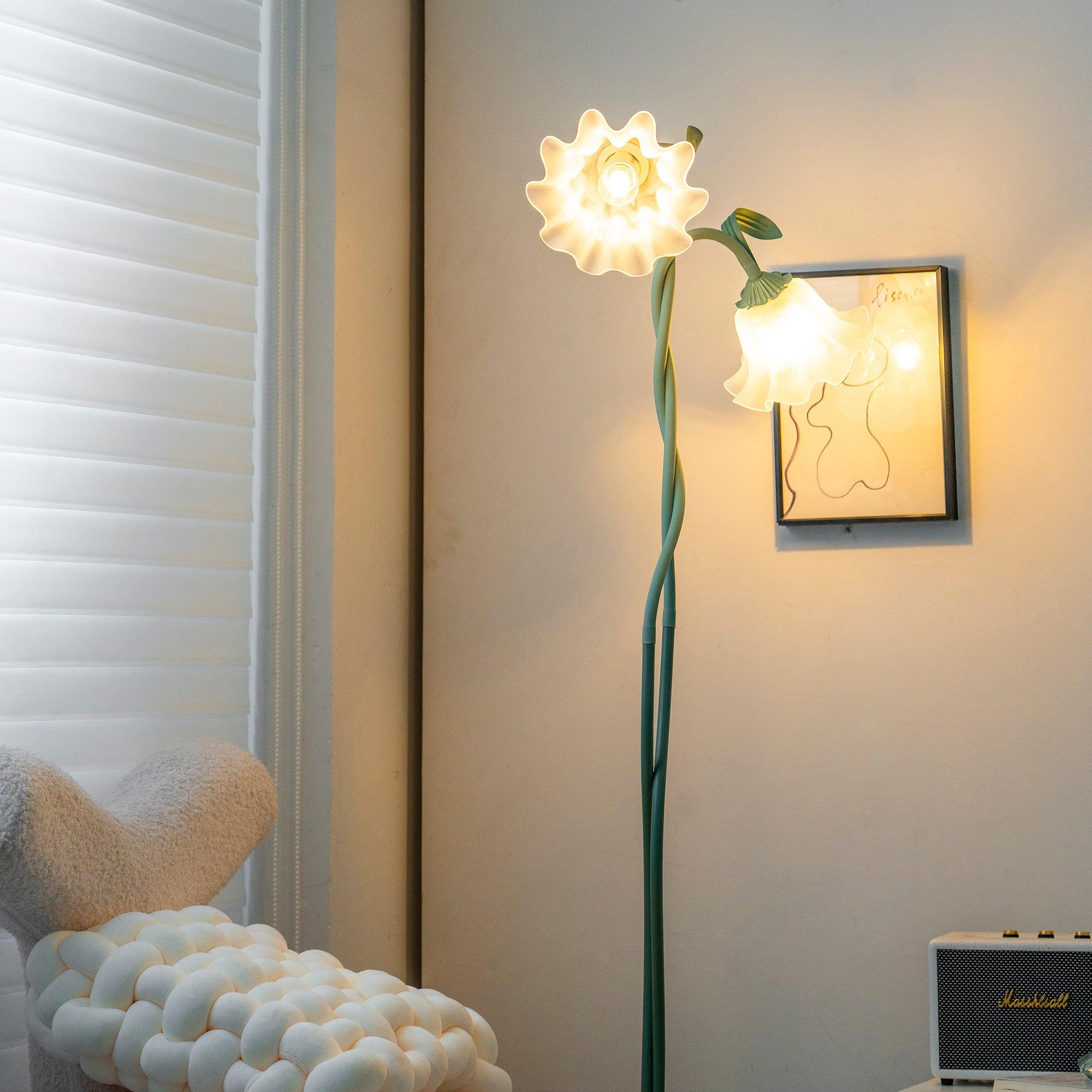 Wrenayo Floral Floor Lamp