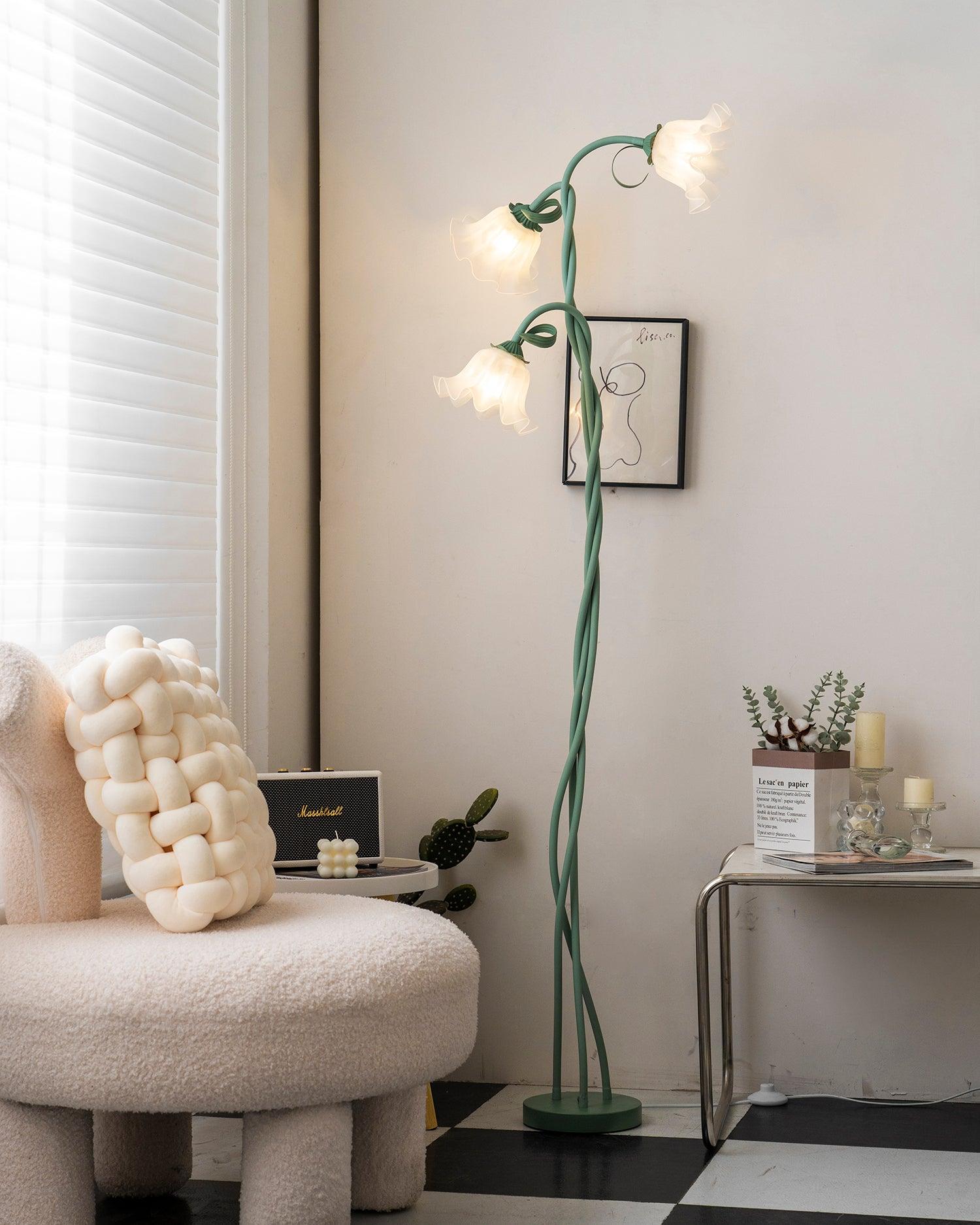 Wrenayo Floral Floor Lamp