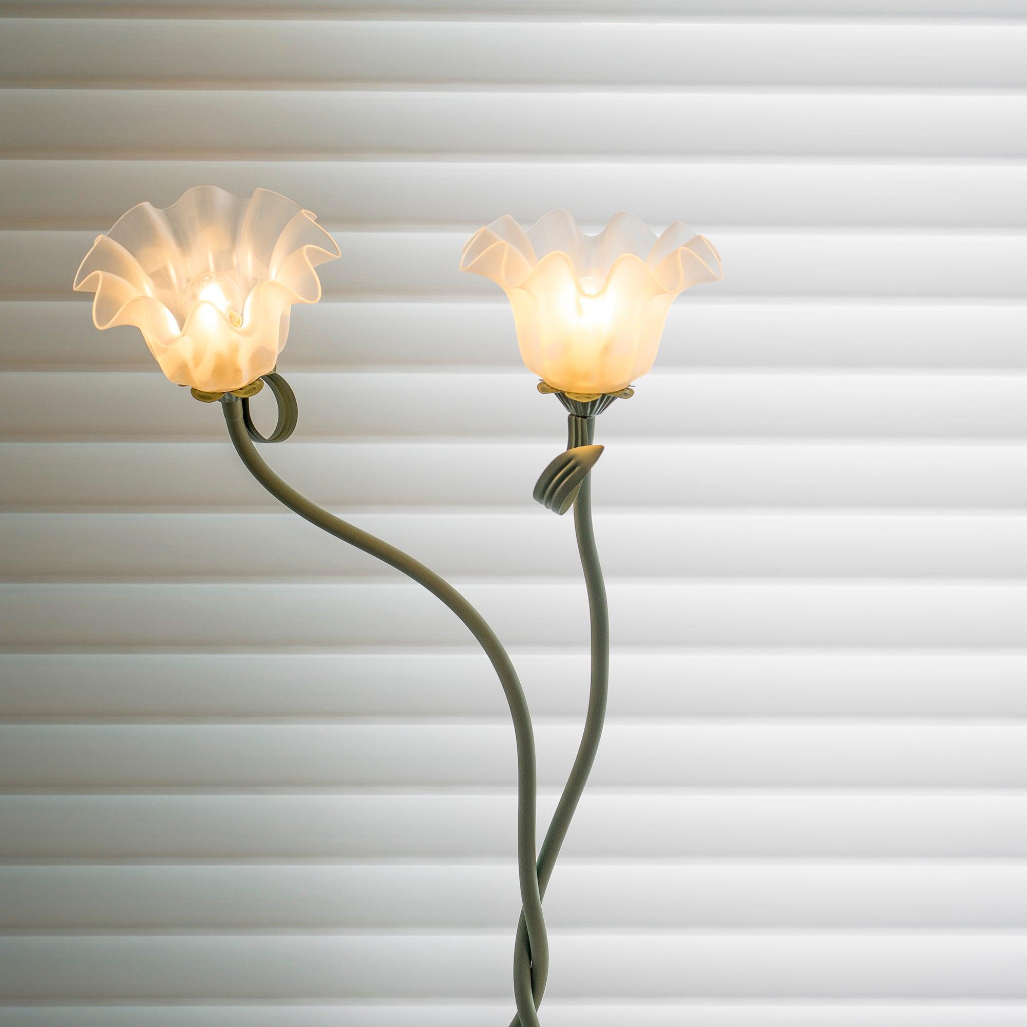 Wrenayo Floral Floor Lamp