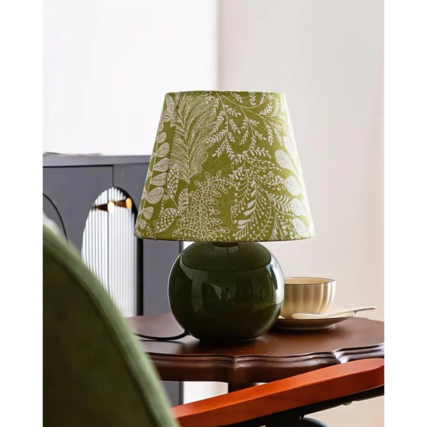 Leytha Green Table Lamp