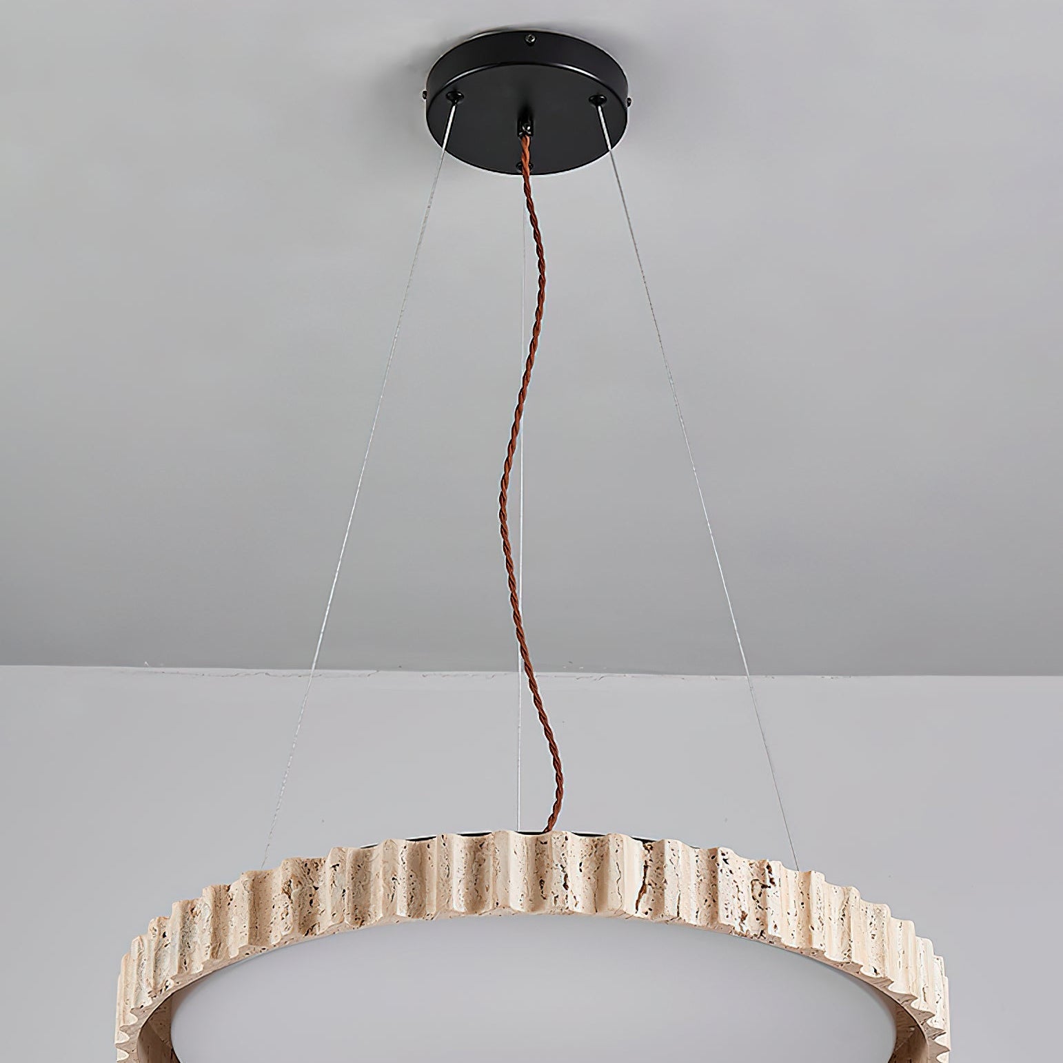 Zenmesca Natural Stone Pendant Light