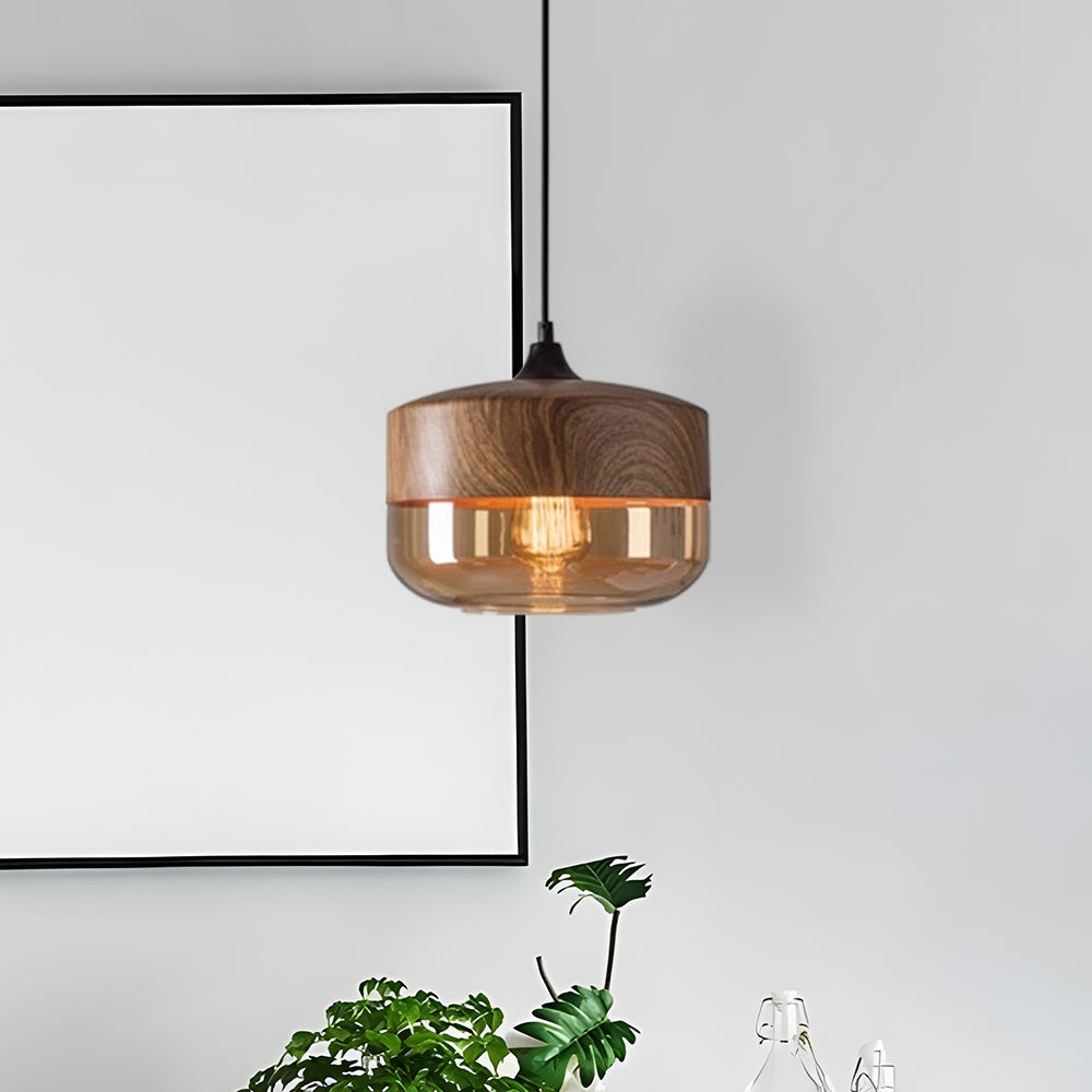 Lumetis Wooden Pendant Light