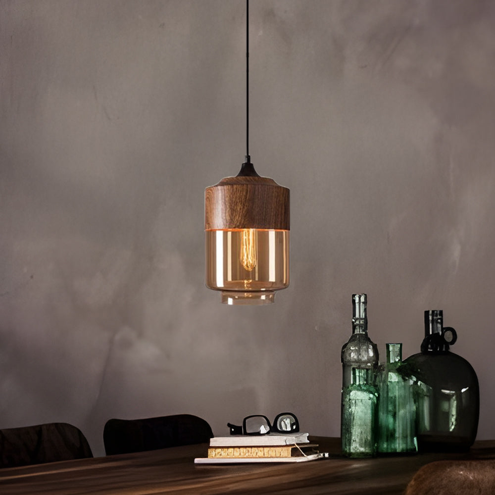 Lumetis Wooden Pendant Light