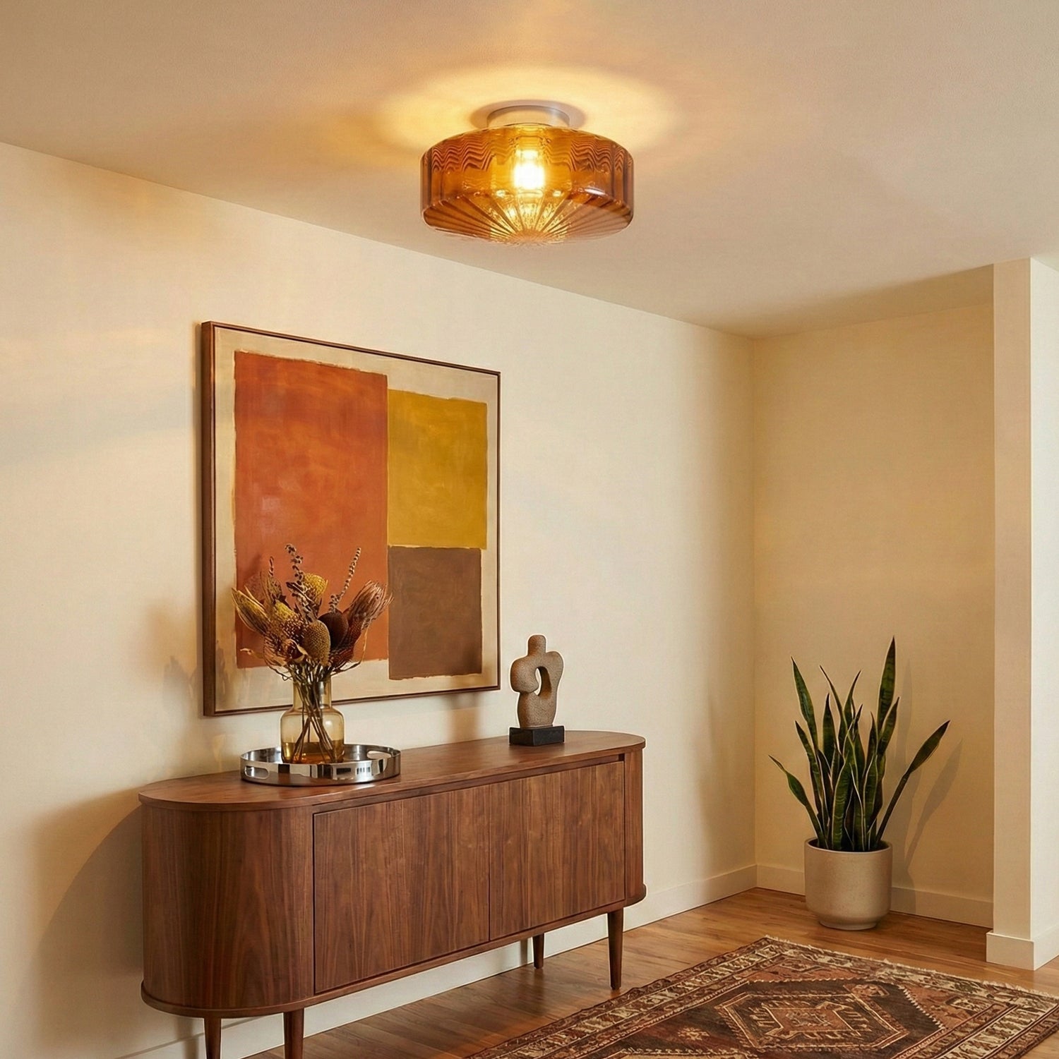 Wenzor Ribbed Ceiling Light