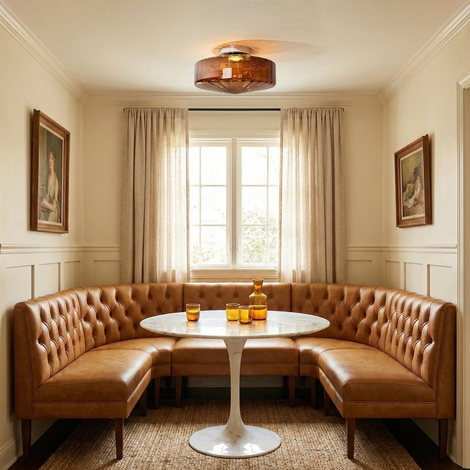 Wenzor Ribbed Ceiling Light