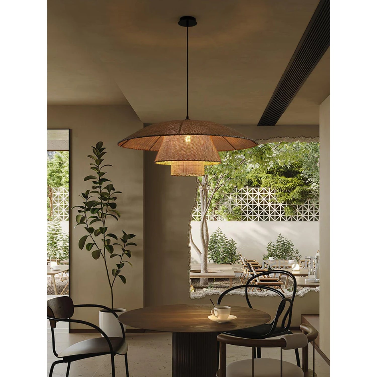 Hataze Japandi Style Pendant Light