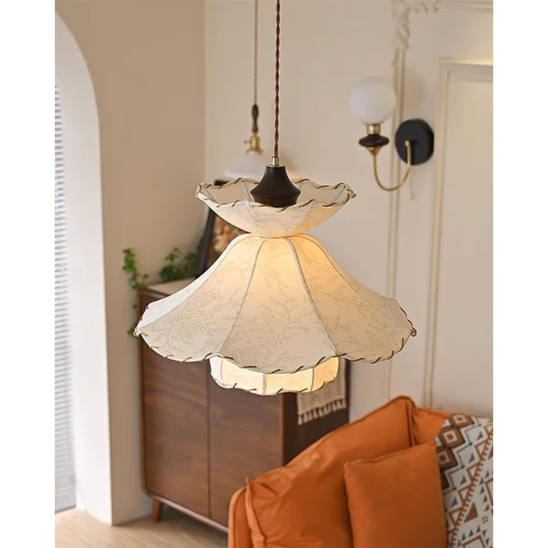 Helzya Fabric Pendant Light