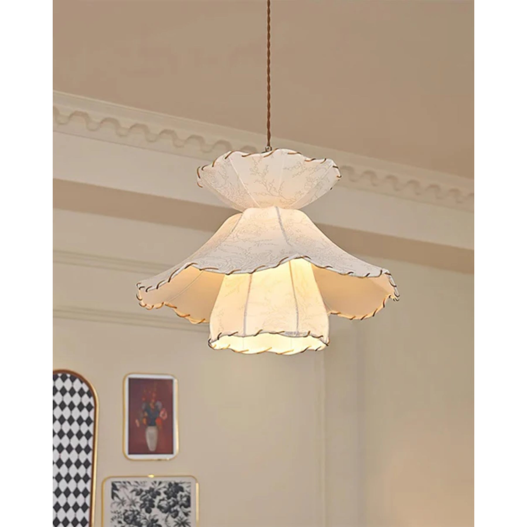 Helzya Fabric Pendant Light