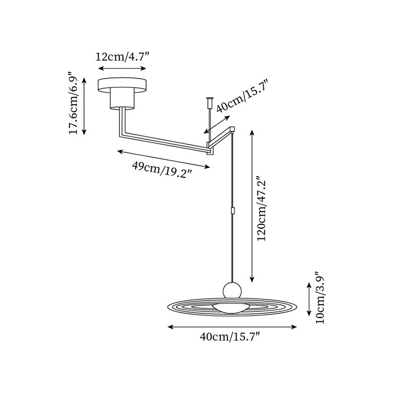 Melynno Swing Arm Pendant Light