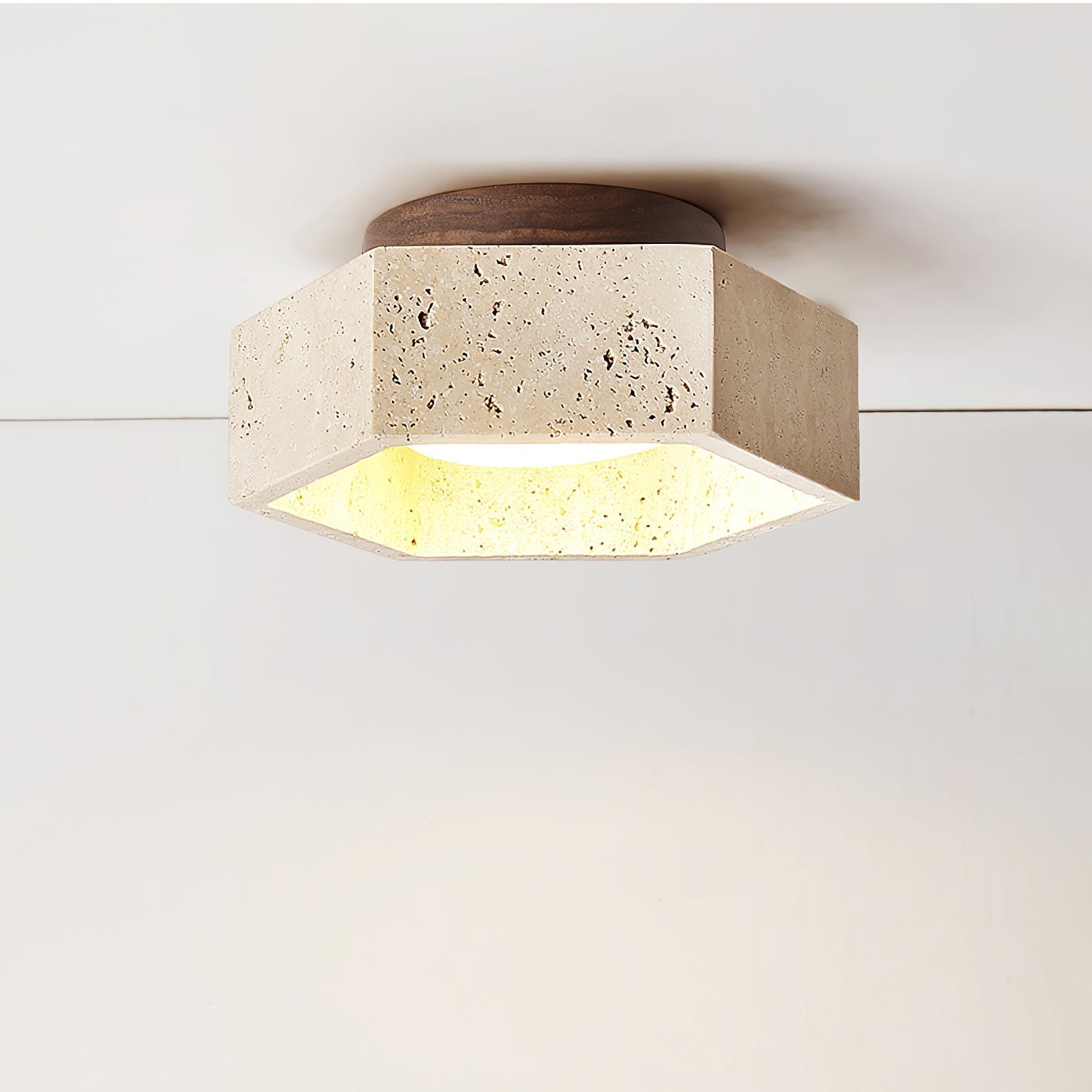Cemis Natural Stone Ceiling Light