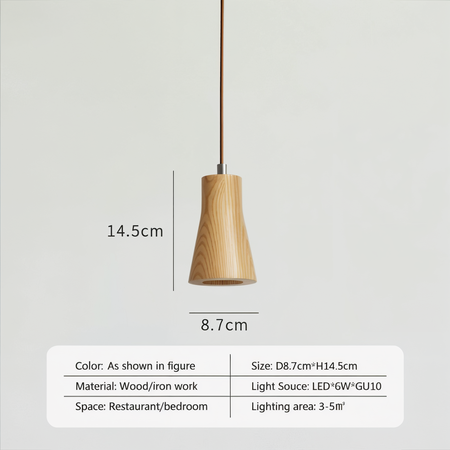 Zenvo Wooden Pendant Light