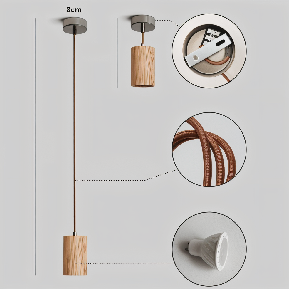 Zenvo Wooden Pendant Light