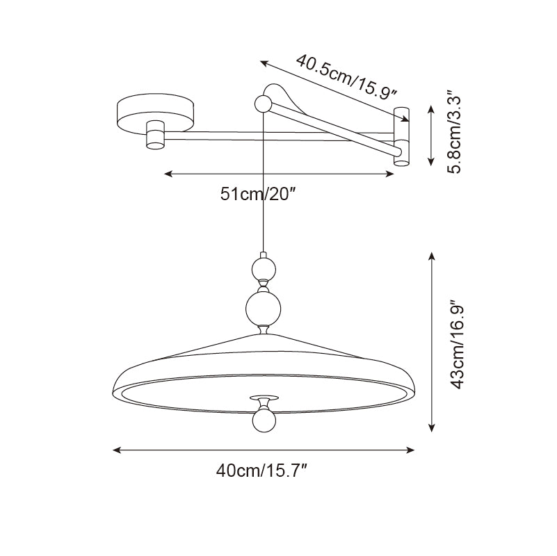Telisoma Swing Arm Pendant Light