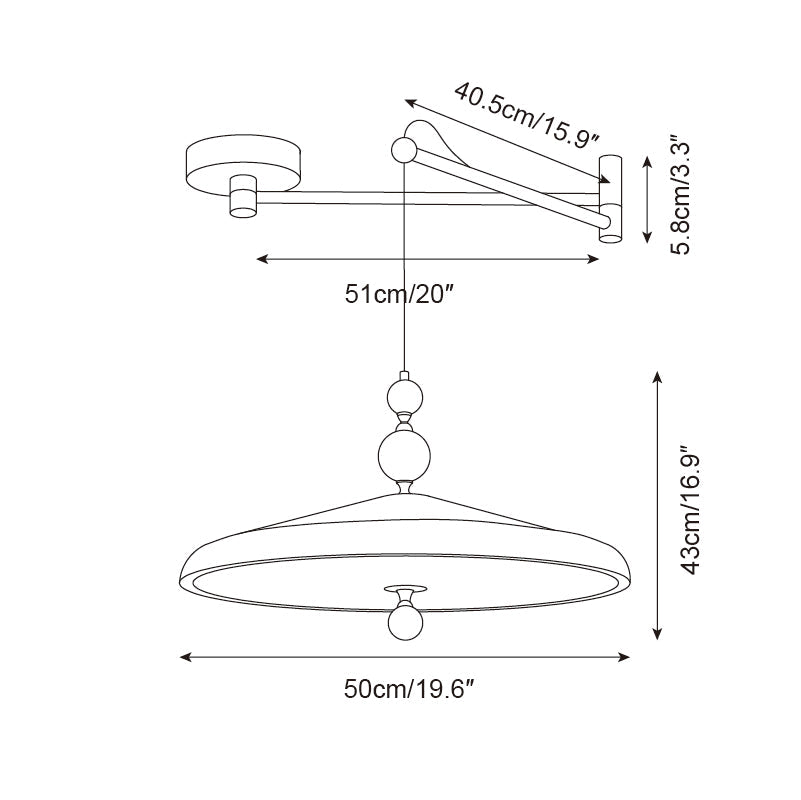 Telisoma Swing Arm Pendant Light
