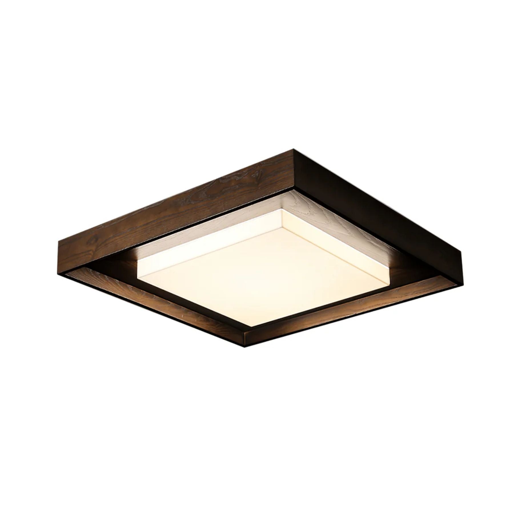 Konise Wood Frame Japandi Ceiling Light